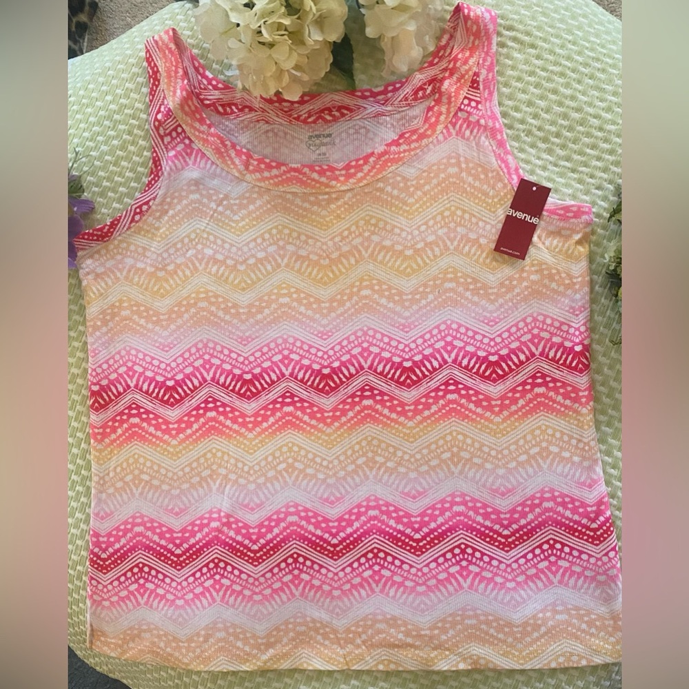 Avenue Womens Sleeveless Top